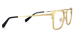Chaney Rectangle Gold Glasses4