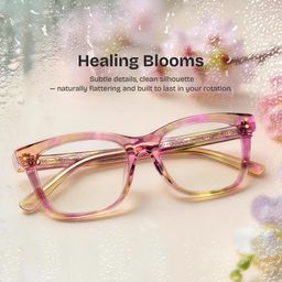 Tyler Floral Square Glasses0
