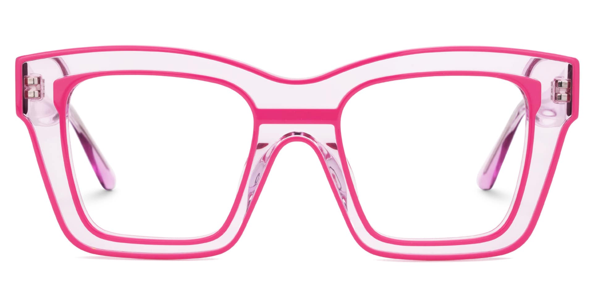 Legette Designer Eyeglasses in Square Pink Frame0