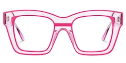Legette Square Pink Glasses0