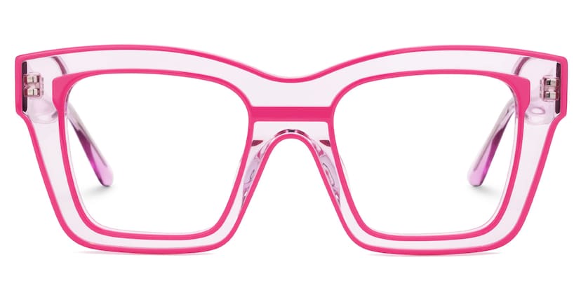 Legette Square Pink Glasses