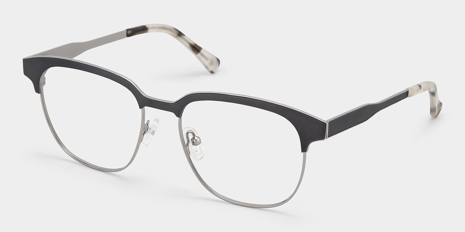 Wren Browline Dark-Gray Eyeglasses and Glasses Frames2