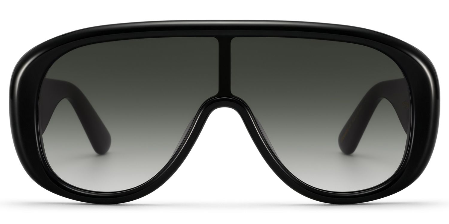 ZEELOOL x Aimee Song The Shield Black Sunglasses
