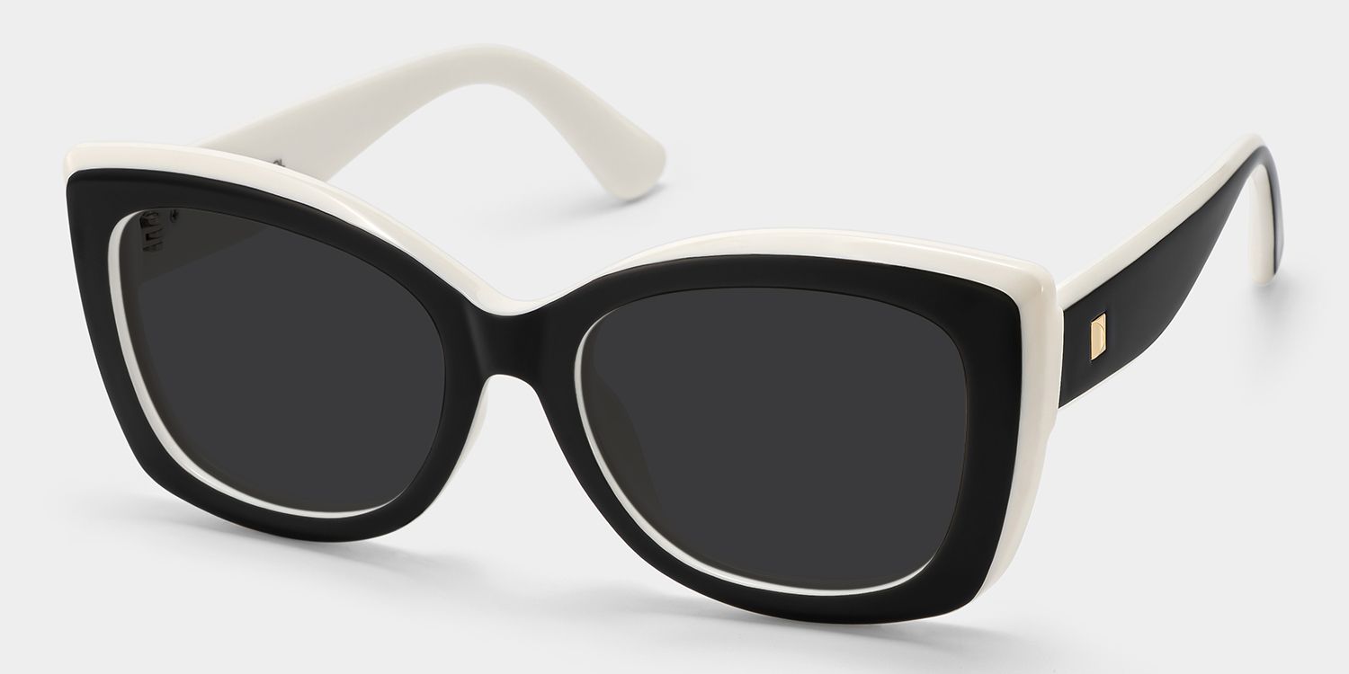Rosie Butterfly Black and White Sunglasses Frame Style | ZEE...2