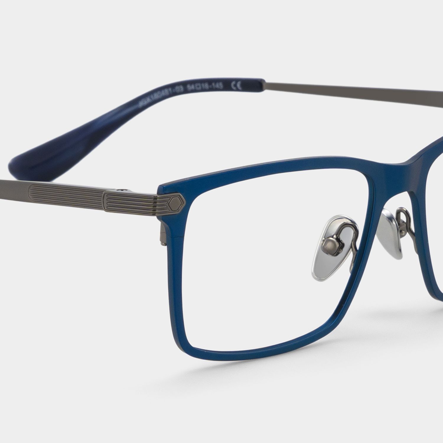 Alexander Blue Full Rim Rectangle Glasses for Men | ZEELOOL5