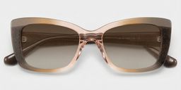 Leona Rectangle Brown Glasses1