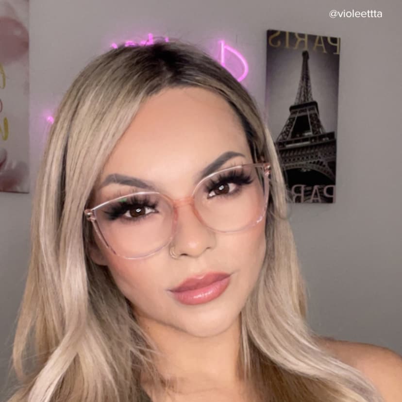 Rodz Square Flesh Pink Glasses