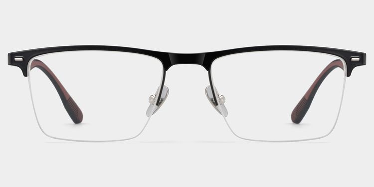 Brock Browline Black Glasses