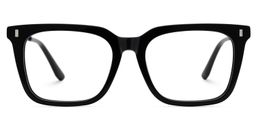 Brooke Rectangle Black Glasses1