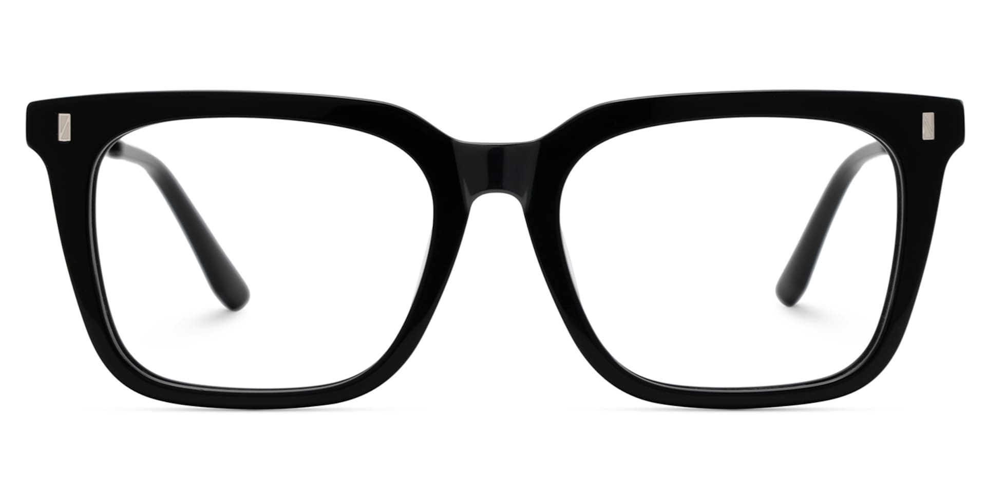 Brook Black Rectangle Prescription Glasses | Zeelool1