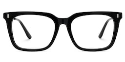 Brooke Rectangle Black Glasses1