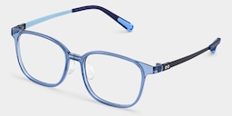 Lane Rectangle Blue Crystal Glasses3