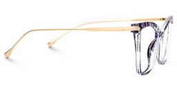 Hilary Butterfly Purple Striped Glasses2