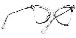 Phillisa Butterfly Black Glasses3