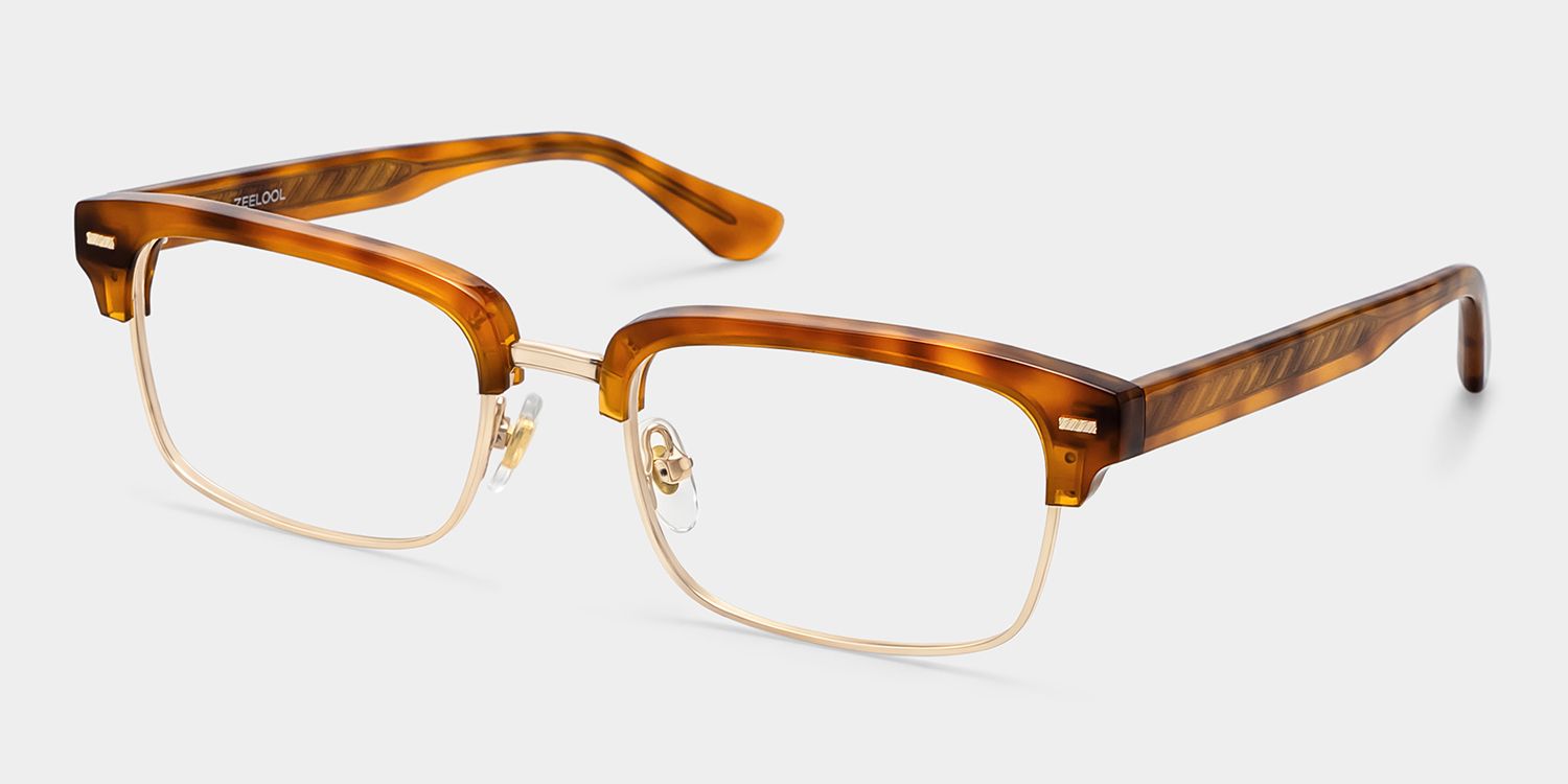 Eden Tortoise Rectangle Eyeglasses in Modern Vibe | ZEELOOL2