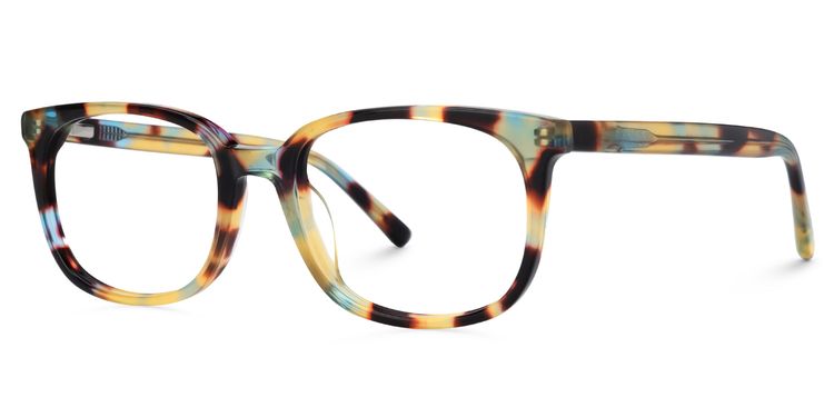 Angell Rectangle Tortoise Glasses