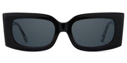 Orduno Black Rectangle Sunglasses0