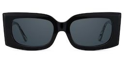 Orduno Rectangle Black Sunglasses0
