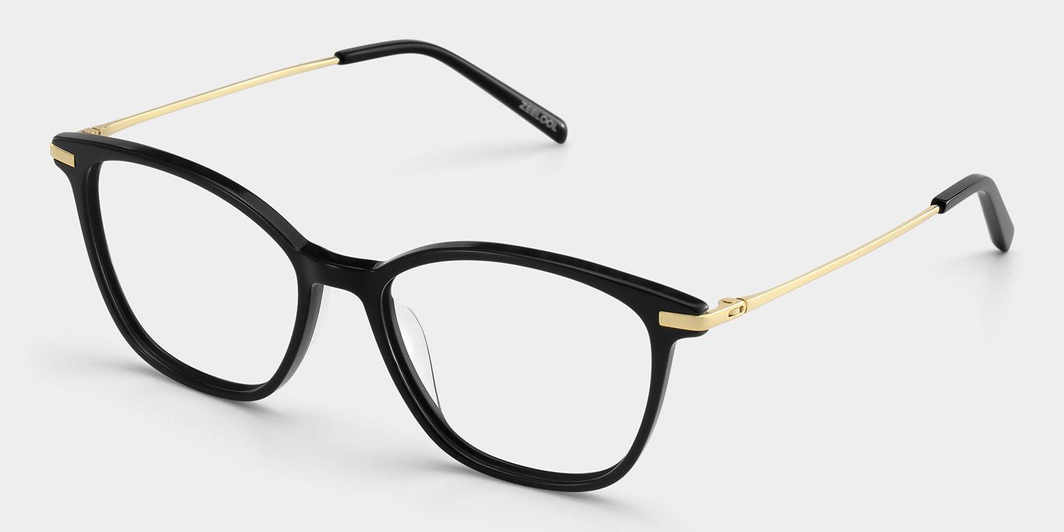 Jessica Black Cat Eye Prescription Glasses for Women | ZEELOOL3