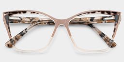 Adalis Cateye Beige Glasses1