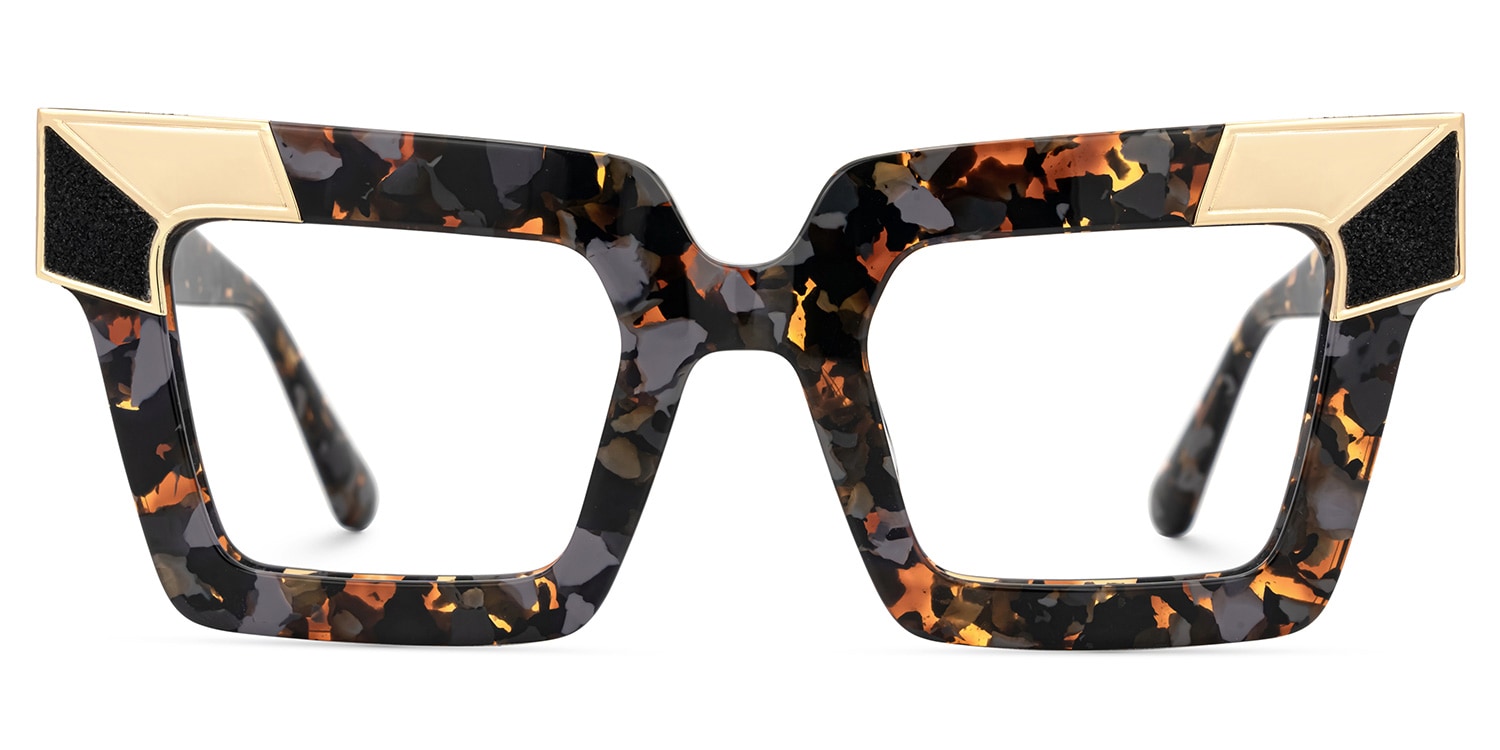 Suenila Square Tortoise Glasses0