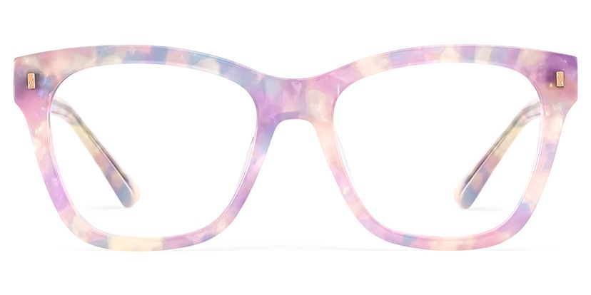 Mae Square Purple Glasses