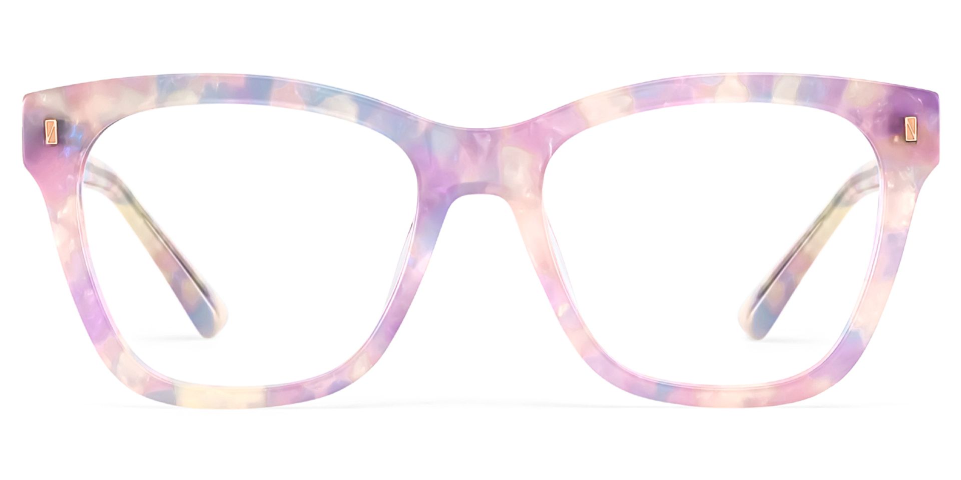 Square Purple Eyeglasses- Mae Acetate Frame Glasses1
