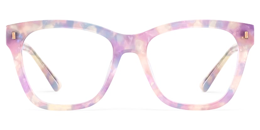 Mae Square Purple Glasses