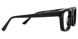 Larsen Rectangle Black Glasses3