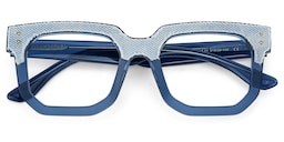 Ramcevic Square Blue Glasses1