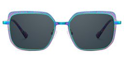 Maverick Square Multicolor Sunglasses0