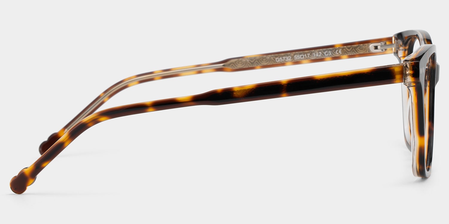 Marigold Rectangle Tortoise Glasses4