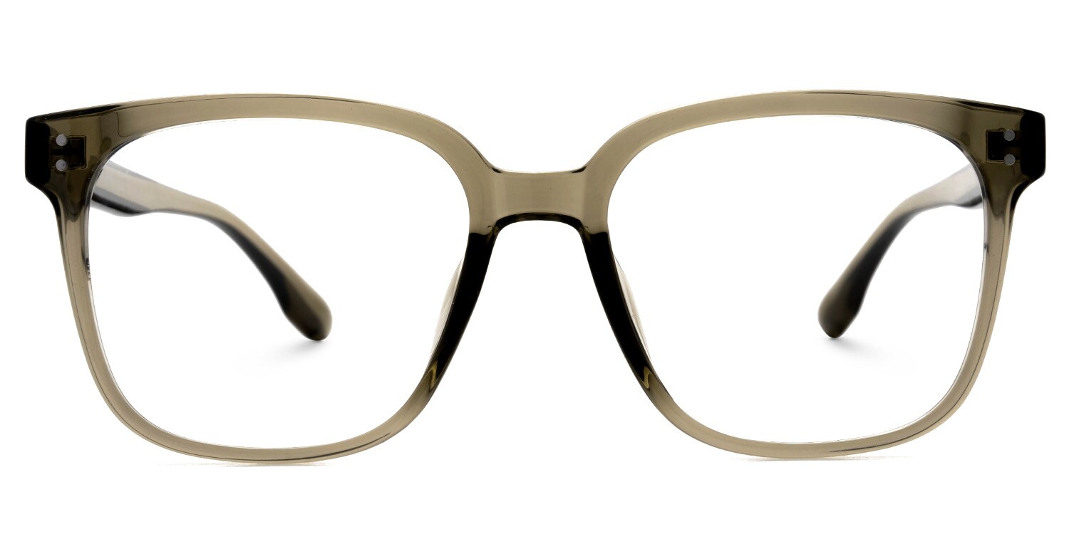 Oglesby Square Blue Light Blocking Glasses Matte Green Frame