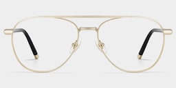 Calvin Aviator Gold Glasses2