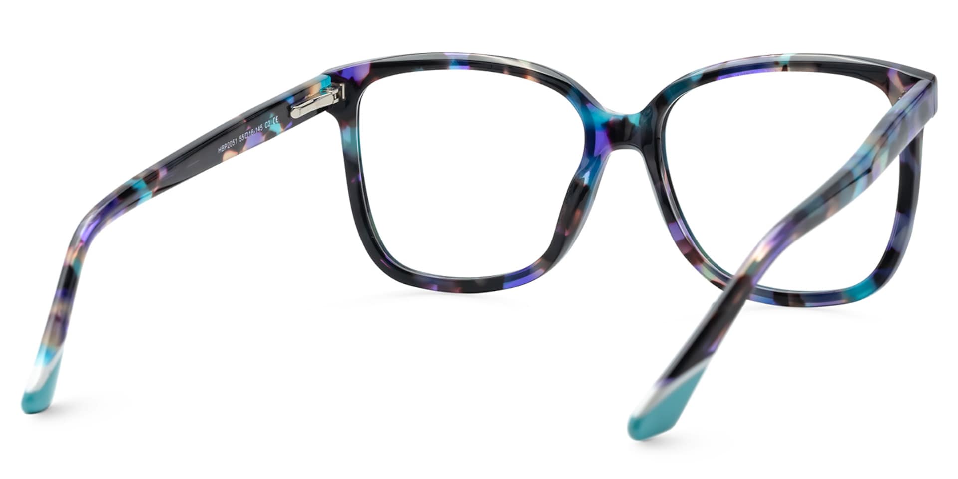 Mechelle Blue Eyeglasses in Square Full-Frame | Zeelool3