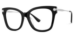 Vernella Square Black Glasses3