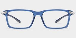 Orion Blue Rectangle Glasses0