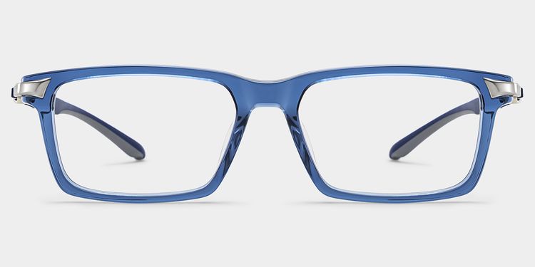 Orion Blue Rectangle Glasses