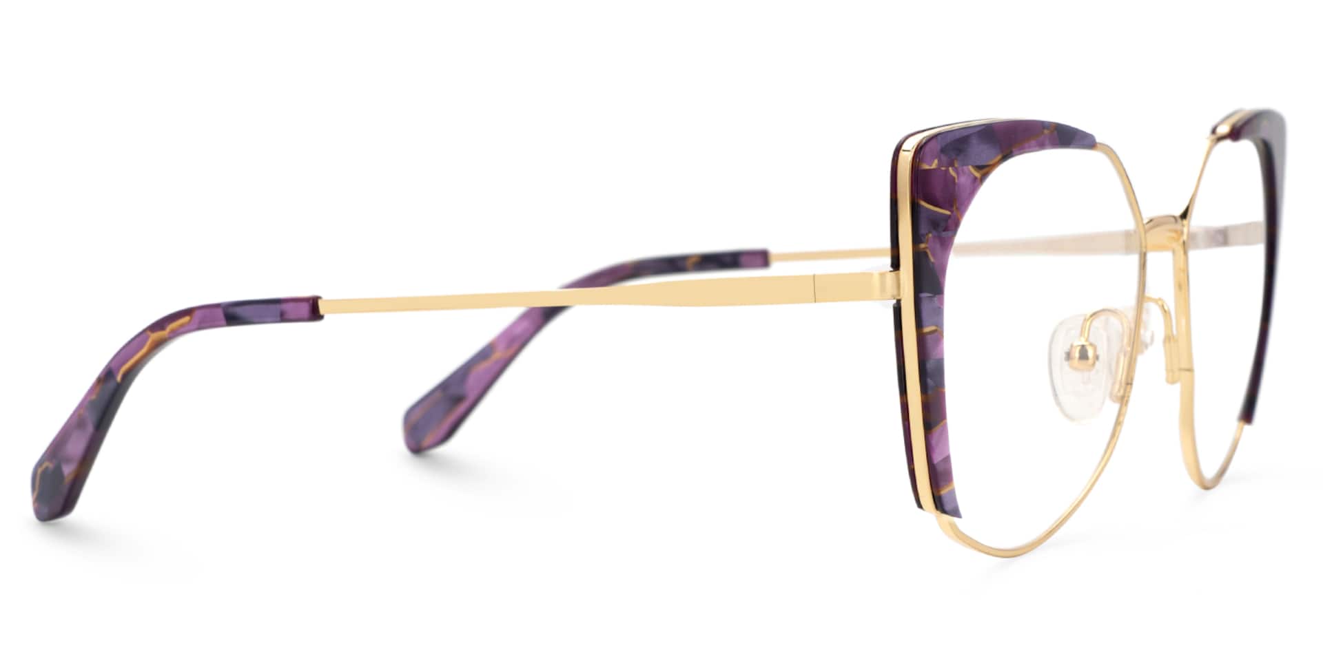 Ketty Prescription Purple Cat Eye Glasses Frames | Zeelool2