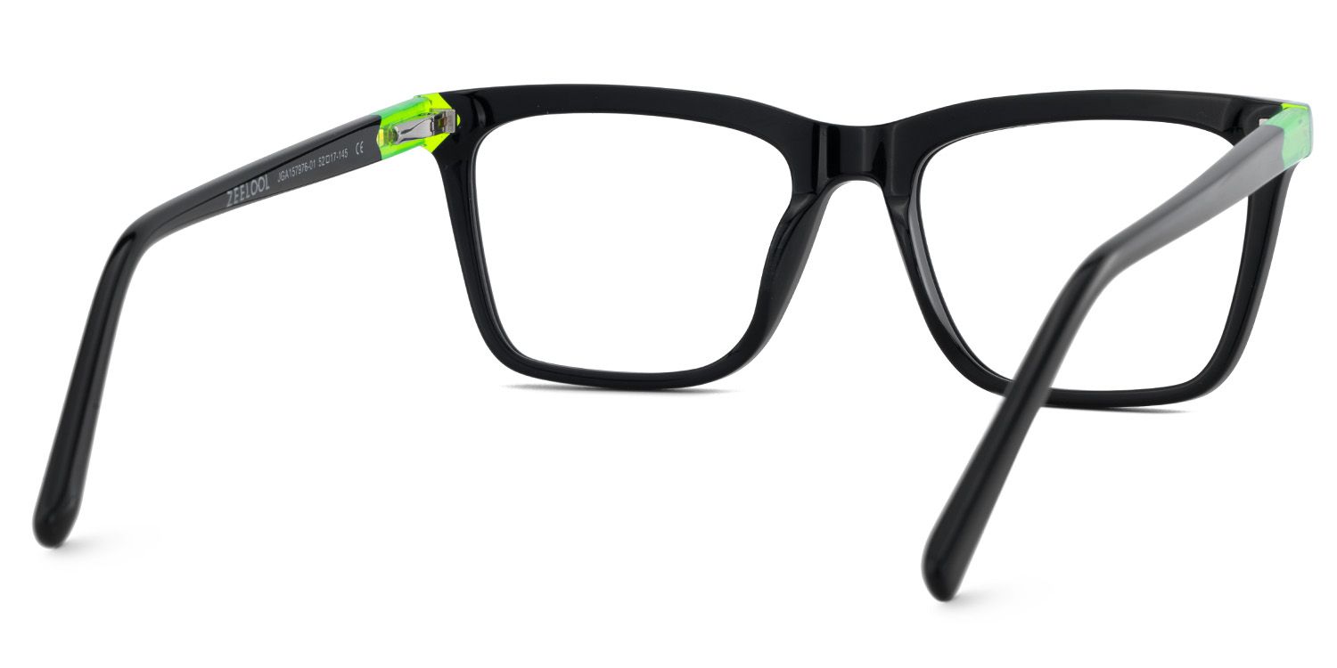 Thin Black Glasses Frame In Rectangle Shape5