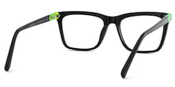 Denver Rectangle Black Glasses5