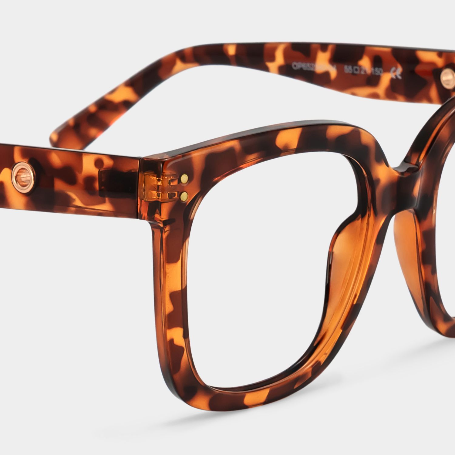 Ebony Tortoise Eyeglasses and Square Glasses Frames | ZEELOOL4