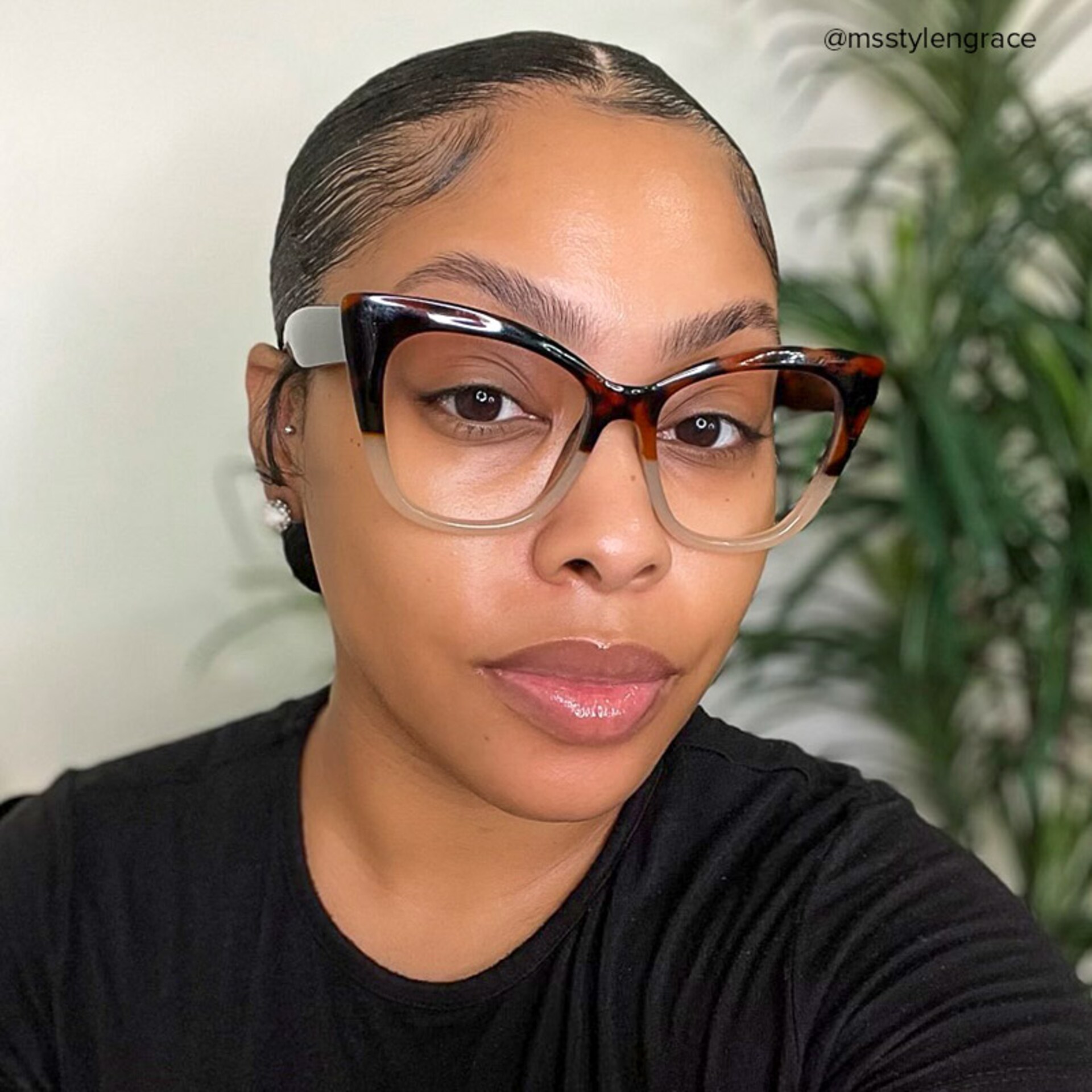 Royster Cateye Tawny Glasses | Zeelool Glasses7