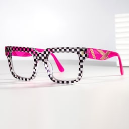 Thomason Rectangle Black Crystal Glasses0