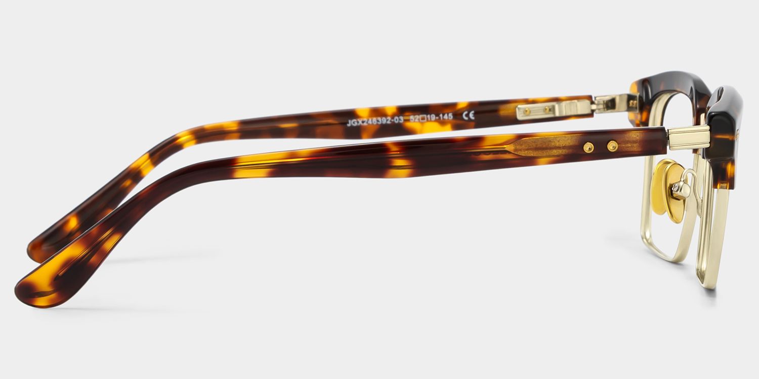 Landon Tortoiseshell Browline Glasses for Men | ZEELOOL