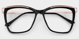 Krystle Square Black Glasses3