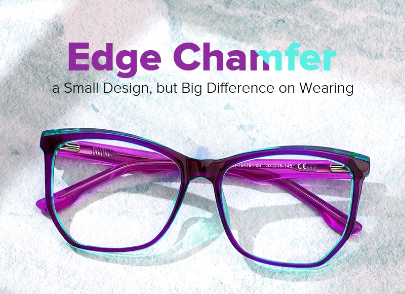 Libby Geometric Purple Glasses