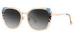 Murcia Square Beige Sunglasses2