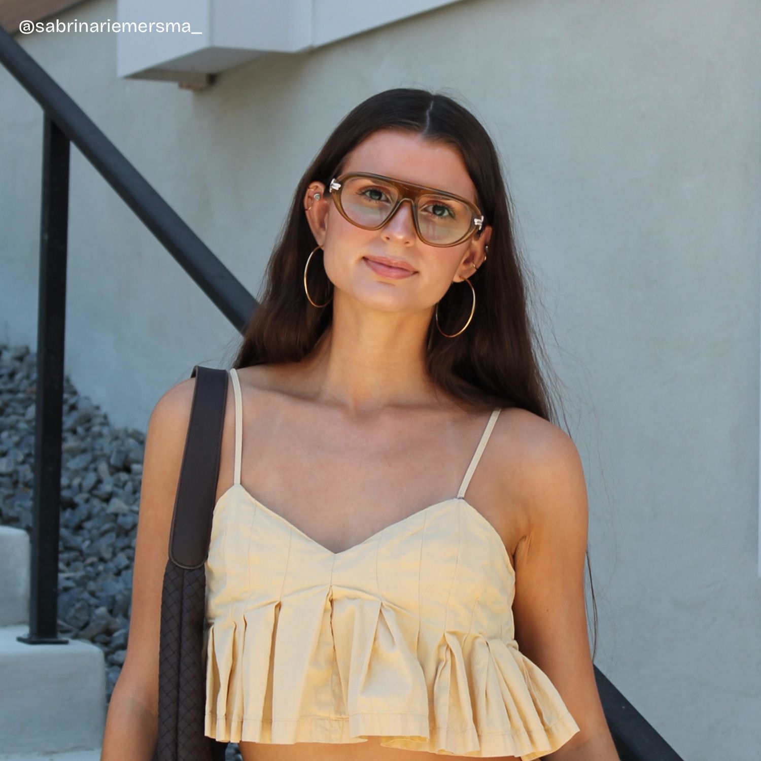 Aveline Green Thin Aviator Full Frame Glasses | ZEELOOL