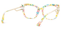 Kieran Rectangle Mottled Glasses5